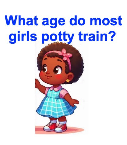 What's the average age that girls are potty trained?